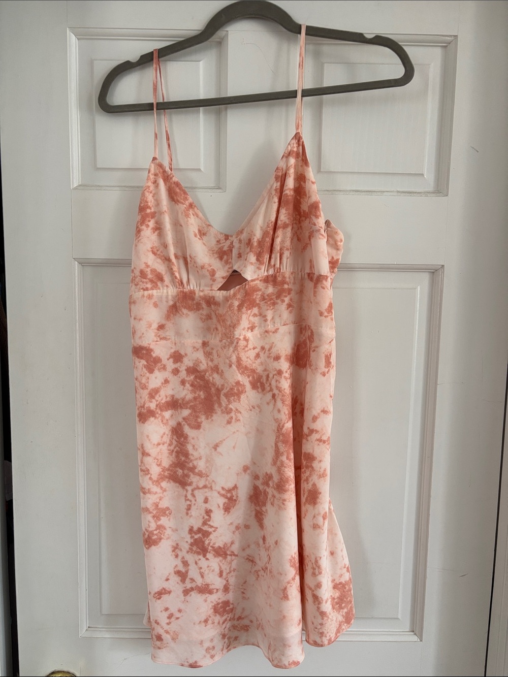 Abercrombie & Fitch Pink Tie-Dye Mini Slip Dress